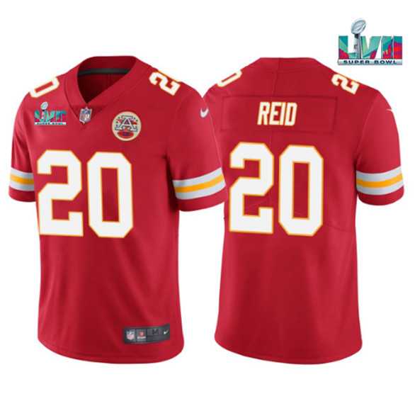 Men & Women & Youth Kansas City Chiefs #20 Justin Reid Red Super Bowl LVII Patch Vapor Untouchable Limited Stitched Jersey->kansas city chiefs->NFL Jersey